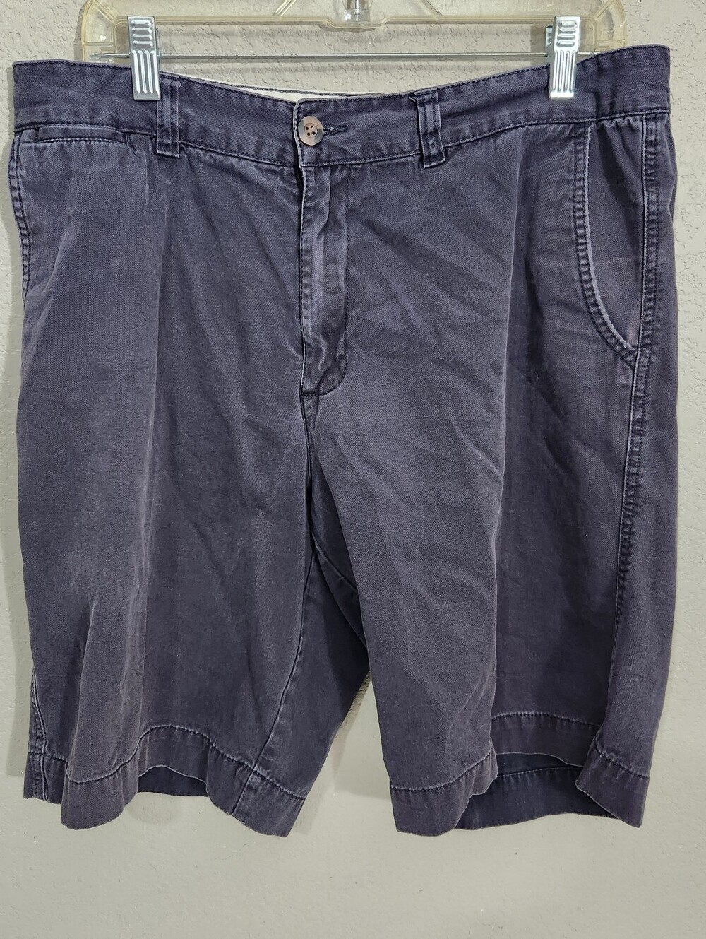 Merona Shorts Flat Front Navy 34